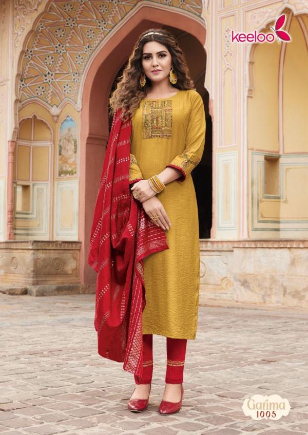  Keeloo Garima Cotton Slub Viscose Designer Readymade  Collection 